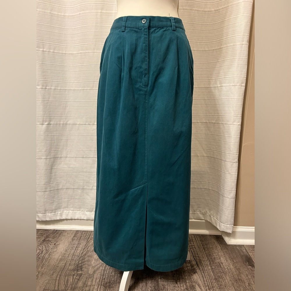 Susan Bristol Velvet Long Skirt 10 Vintage Cotton Granny 70s